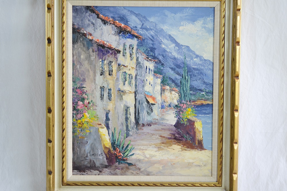 Original Oil On Canvas By Giovanni Camprio