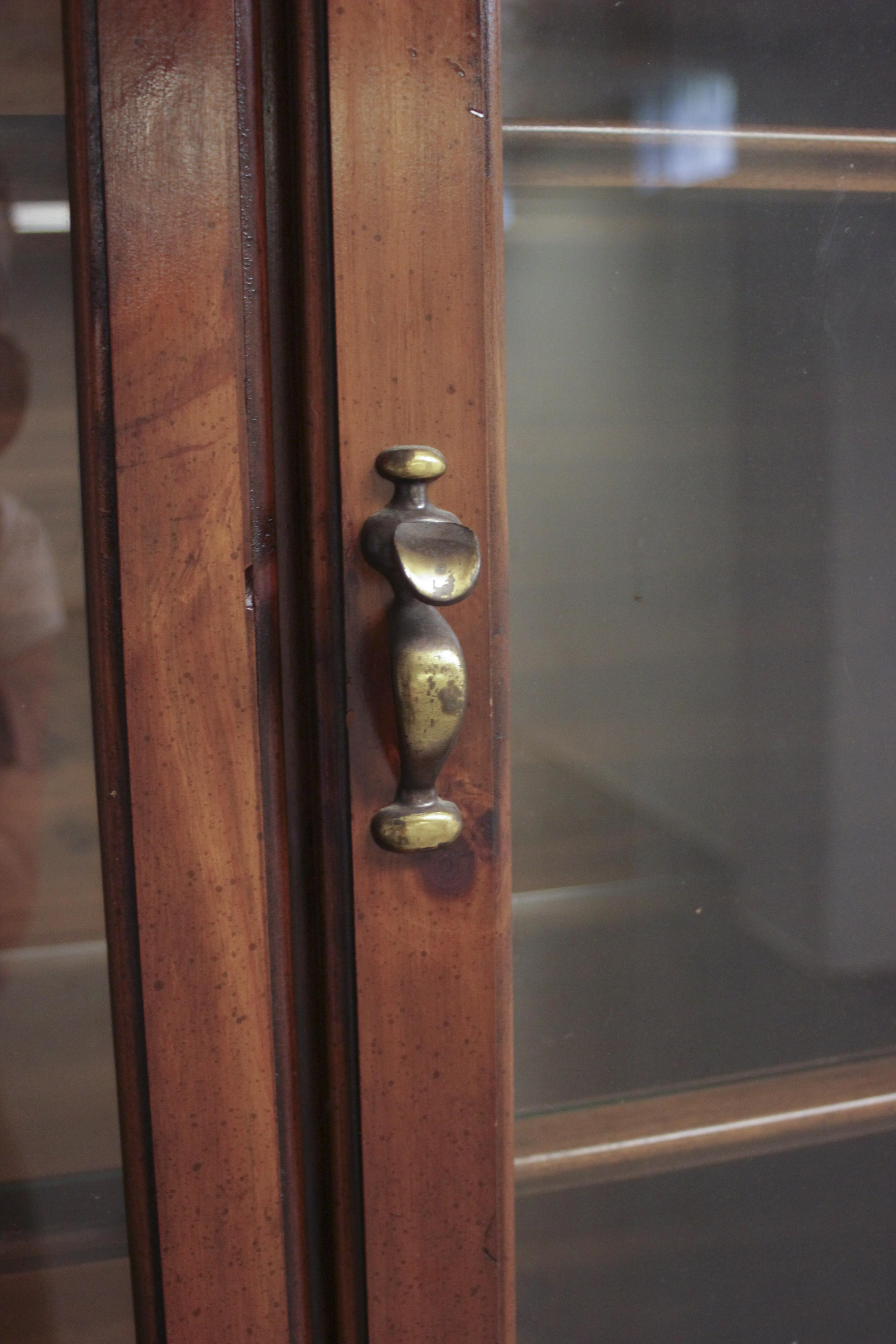 1980s Two Piece China Cabinet