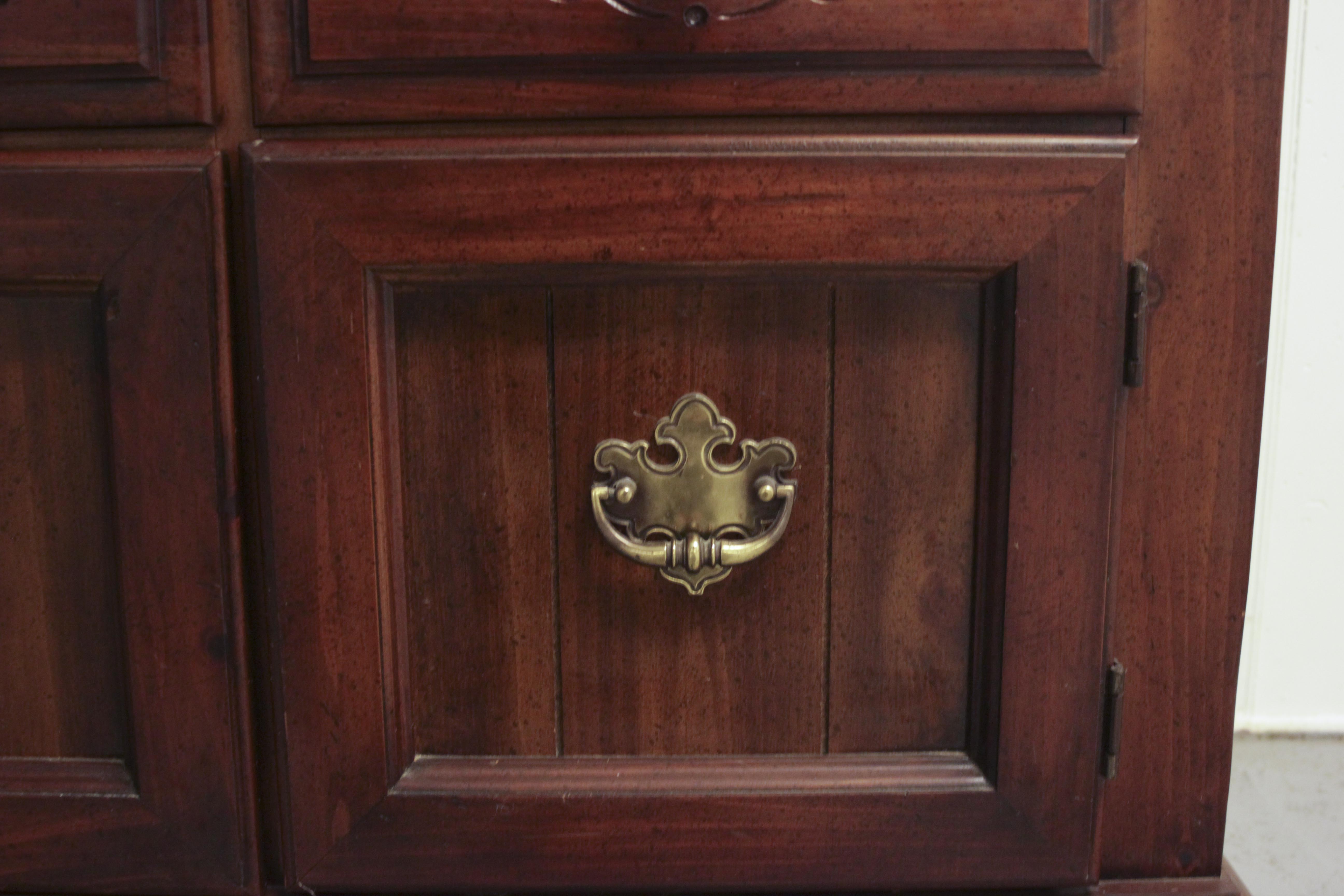 1980s Two Piece China Cabinet