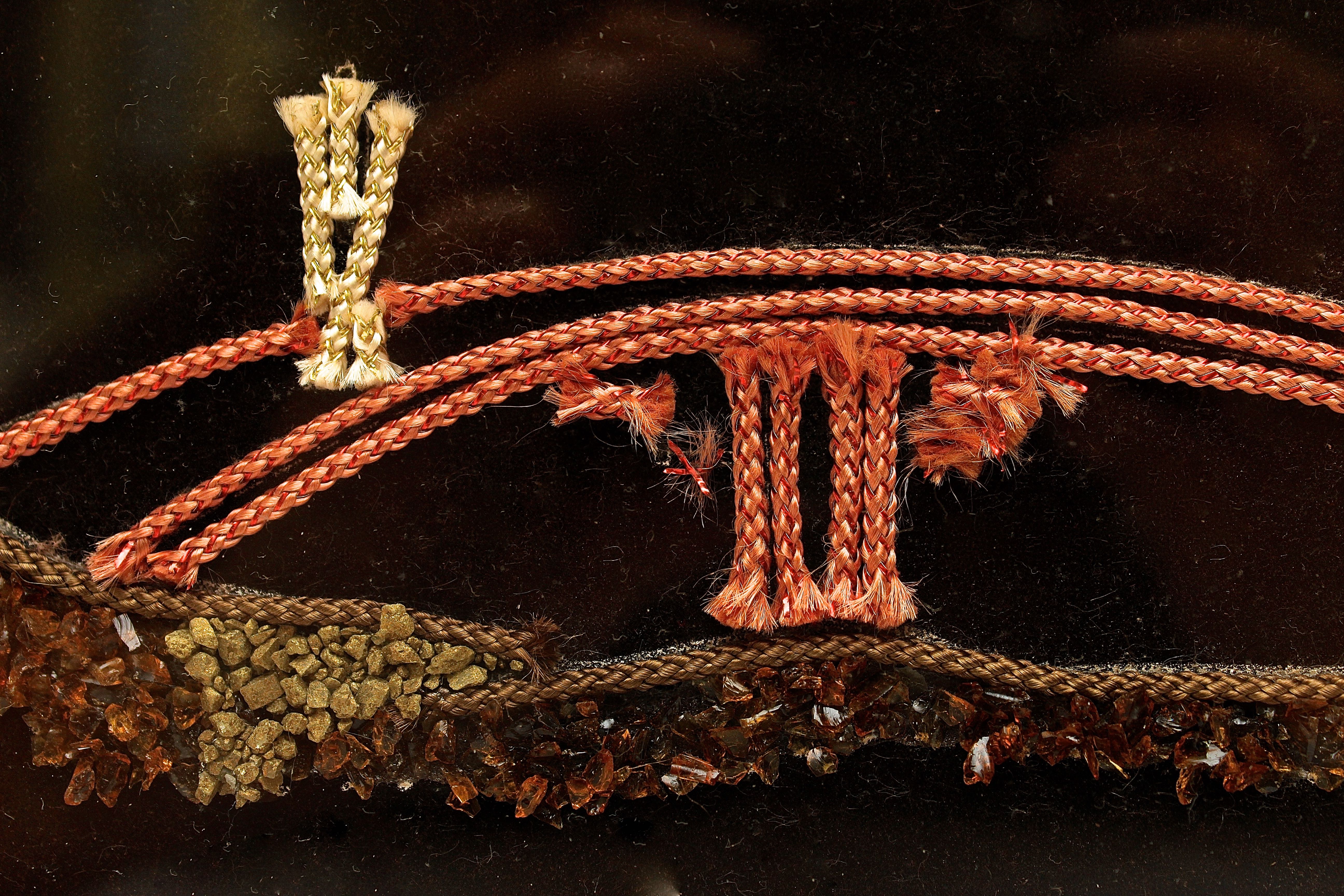 Vintage Kitsch Velvet Framed Picture of a Pagoda