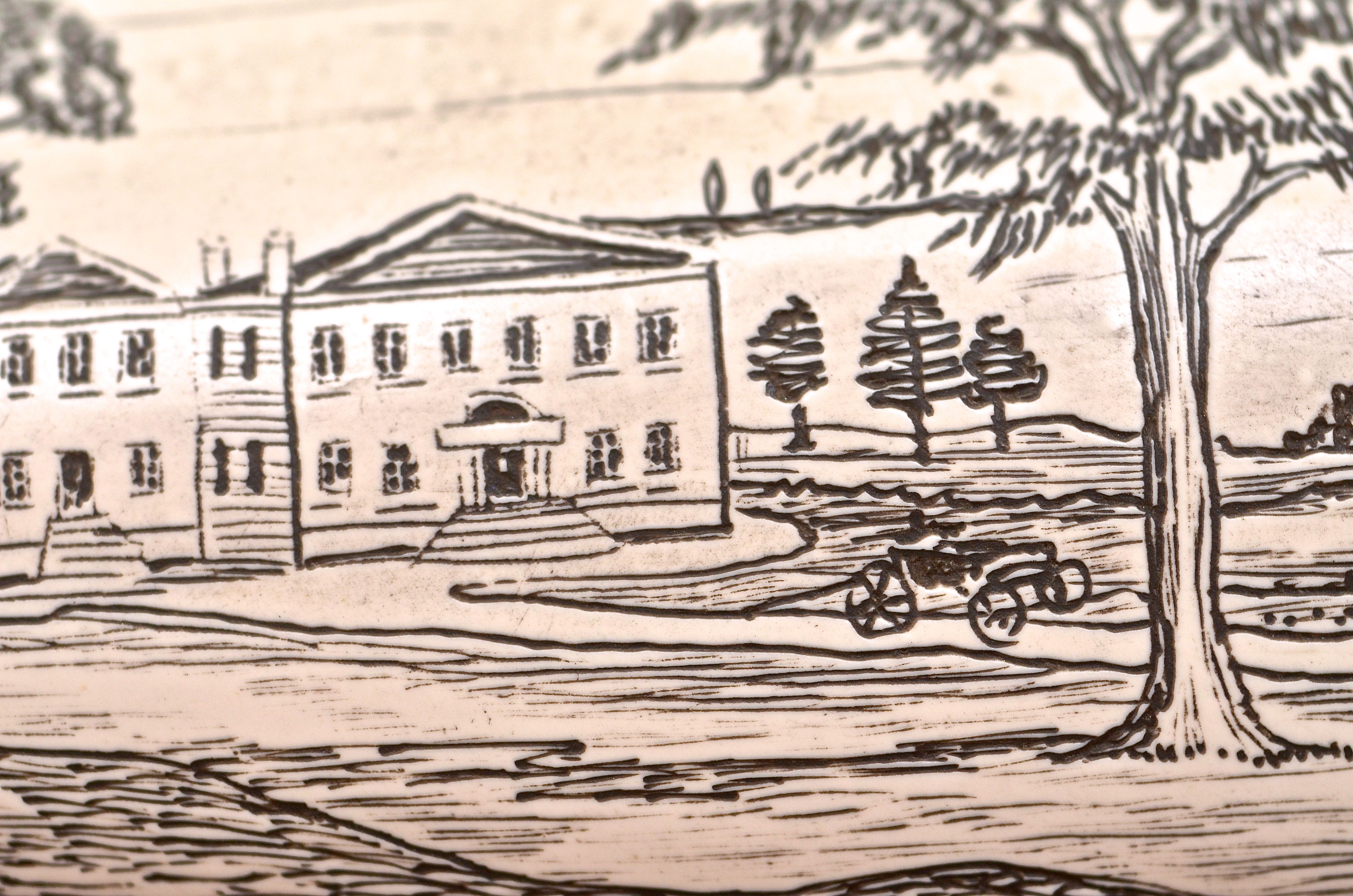 Resin Replica of a Scrimshaw Walrus Tusk