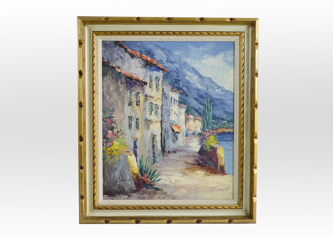 Original Oil On Canvas By Giovanni Camprio