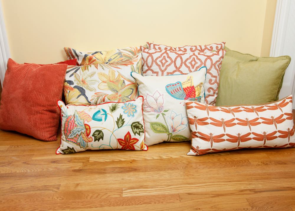Lot of Large Decorative Pillows