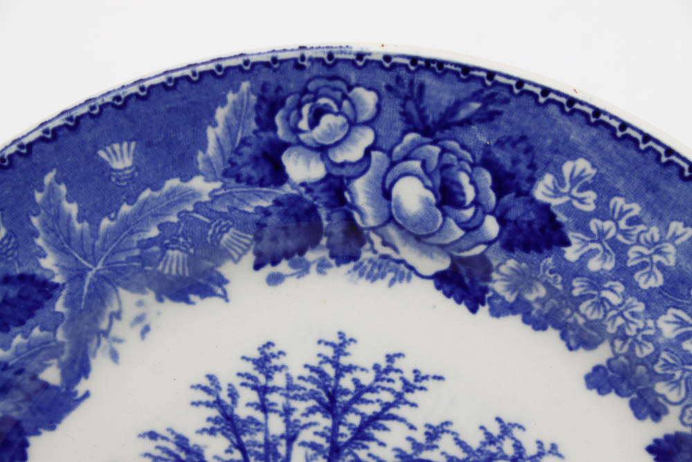 W. Adams & Sons Transferware Plate