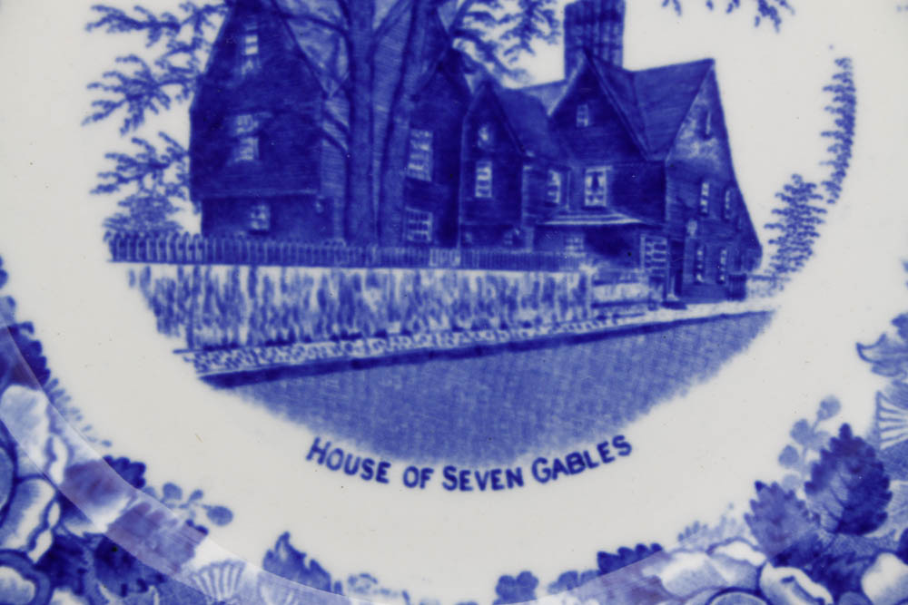 W. Adams & Sons Transferware Plate