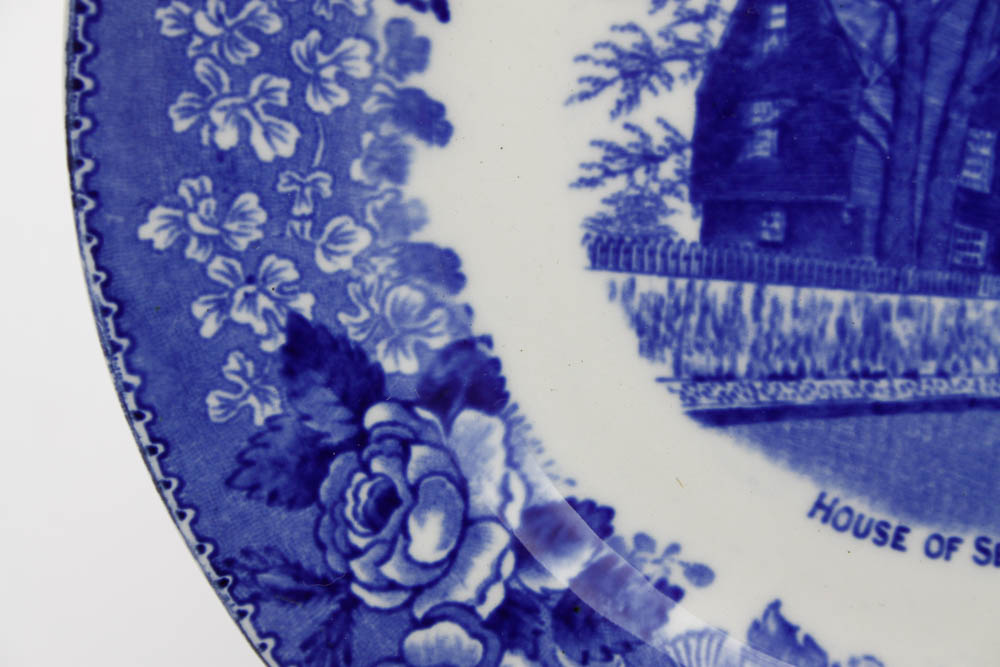 W. Adams & Sons Transferware Plate