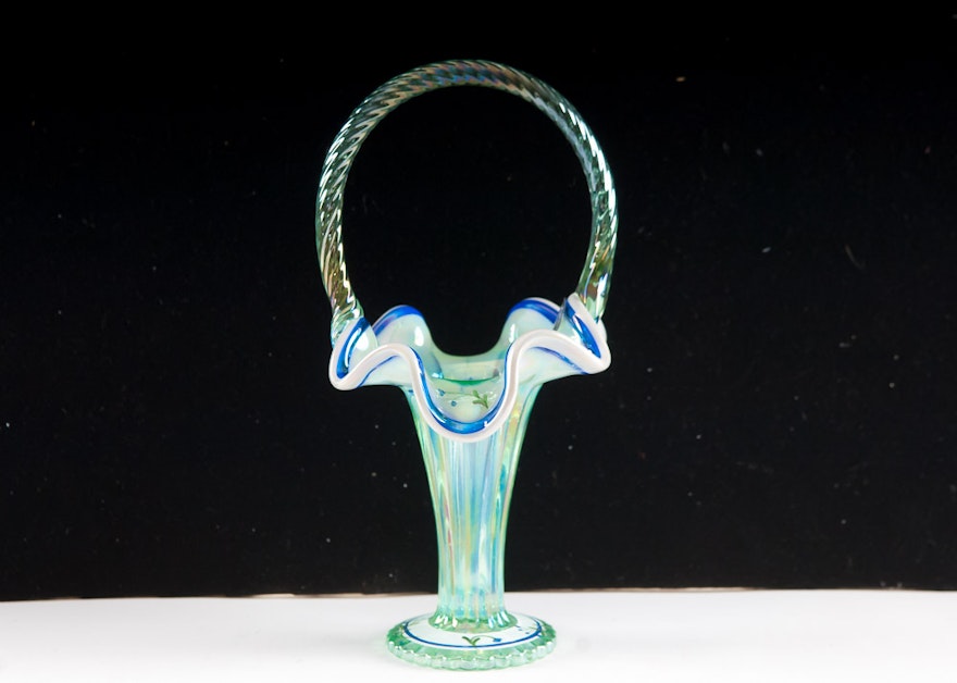 Fenton Art Glass Legacy Collection Basket
