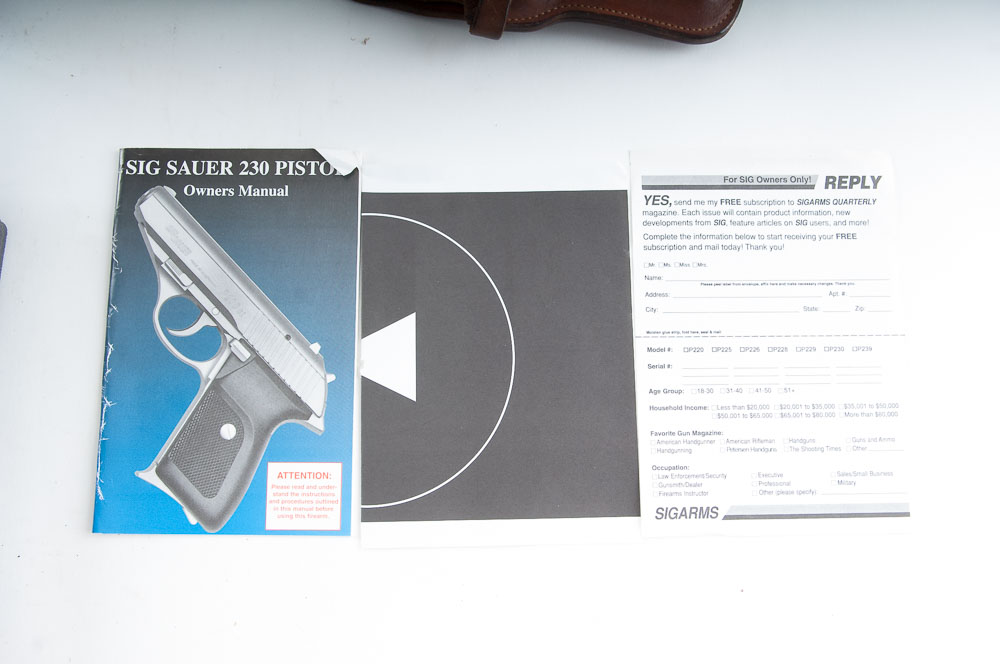 Sig Sauer P230 SL 9mm Kurz Handgun