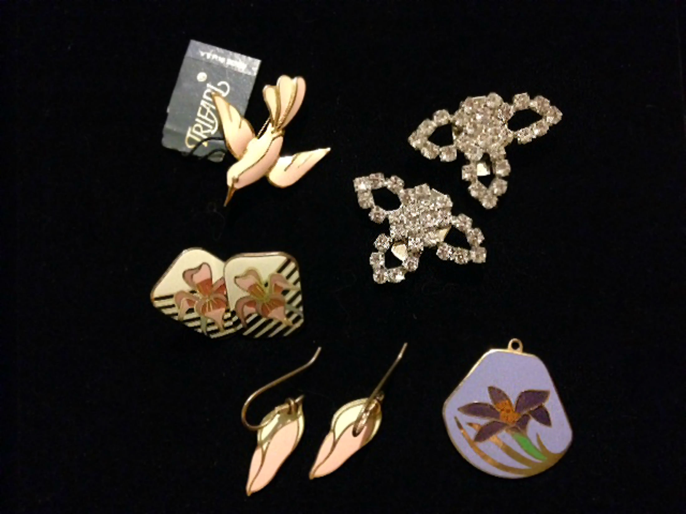 Vintage Costume Jewelry from Trafari, Bluette, and Laurel Burch