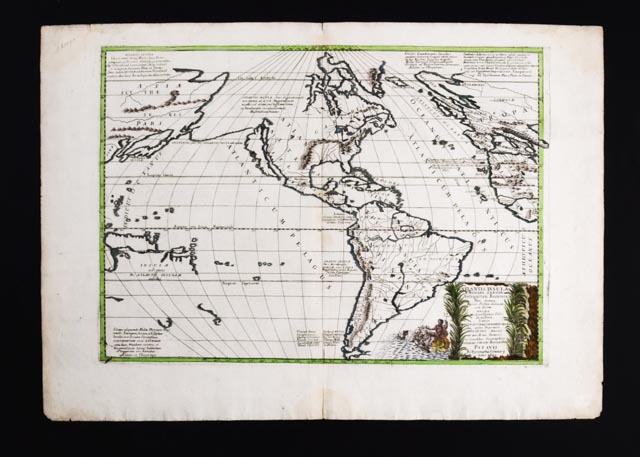 1694 Map of the Americas as "Atlantis" by Nicolas Sanson