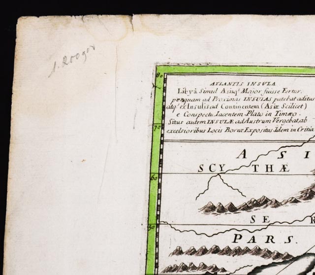 1694 Map of the Americas as "Atlantis" by Nicolas Sanson