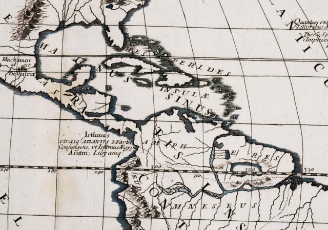 1694 Map of the Americas as "Atlantis" by Nicolas Sanson