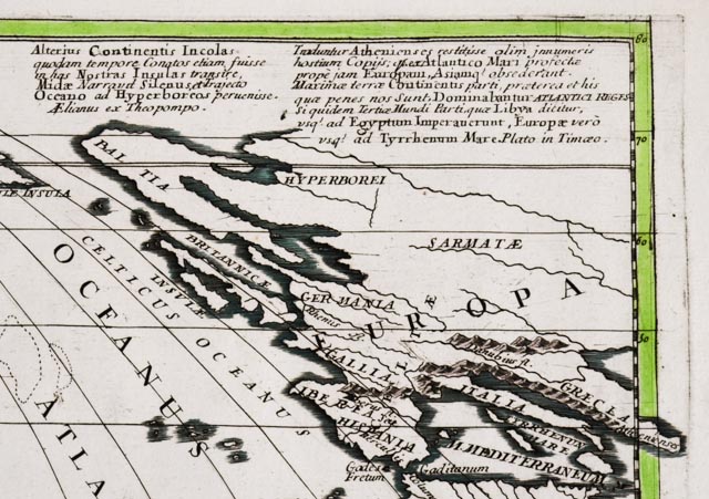1694 Map of the Americas as "Atlantis" by Nicolas Sanson