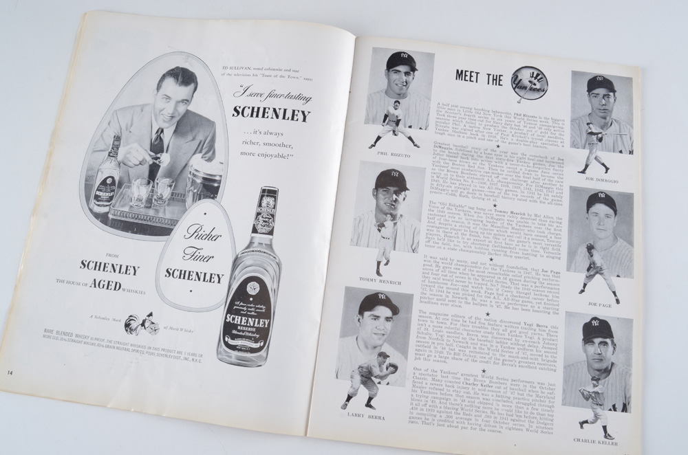 1949 and 1956 World Series Programs