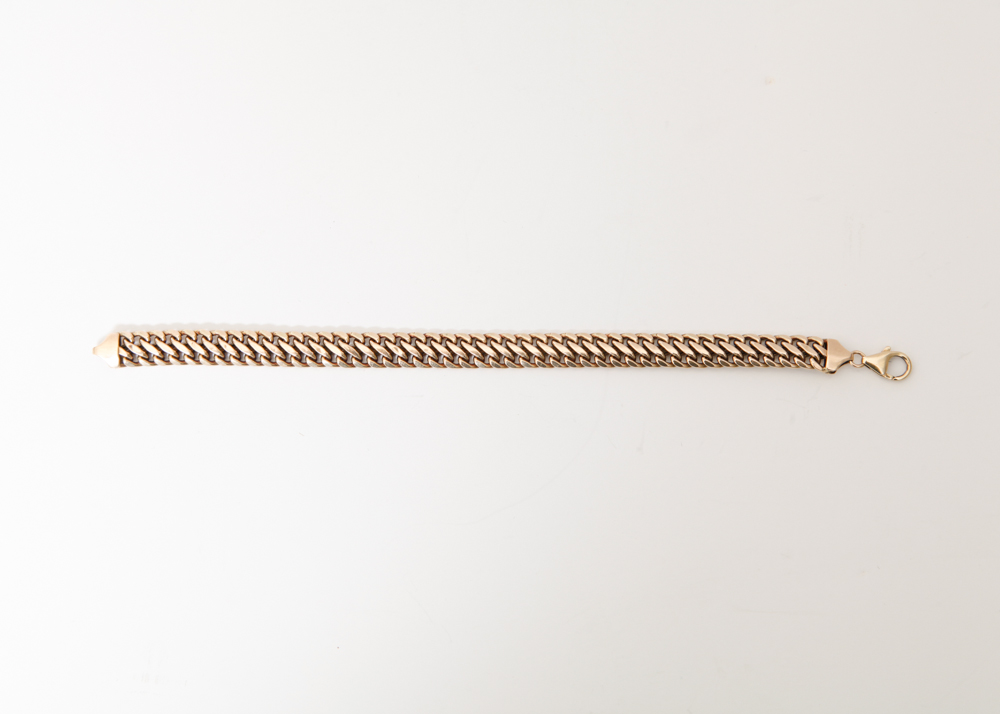 14k Yellow Gold Italian Link Bracelet