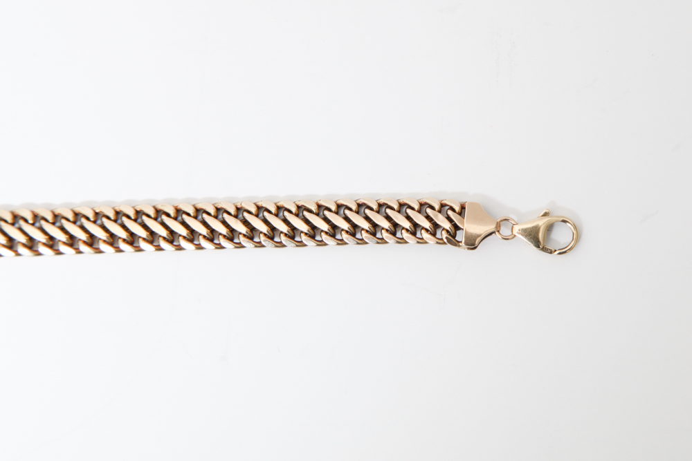 14k Yellow Gold Italian Link Bracelet