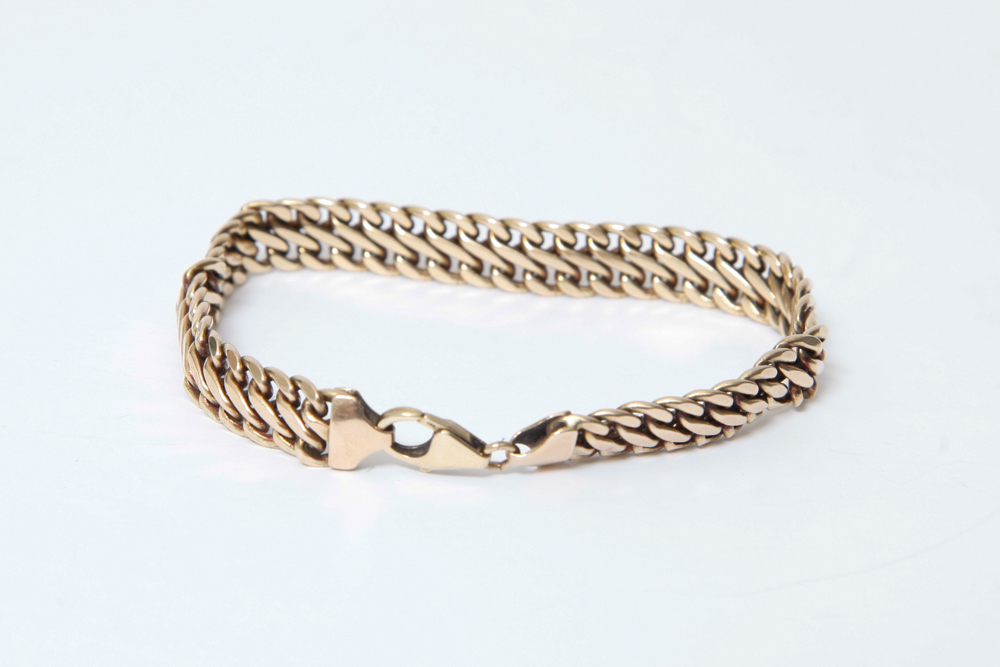 14k Yellow Gold Italian Link Bracelet