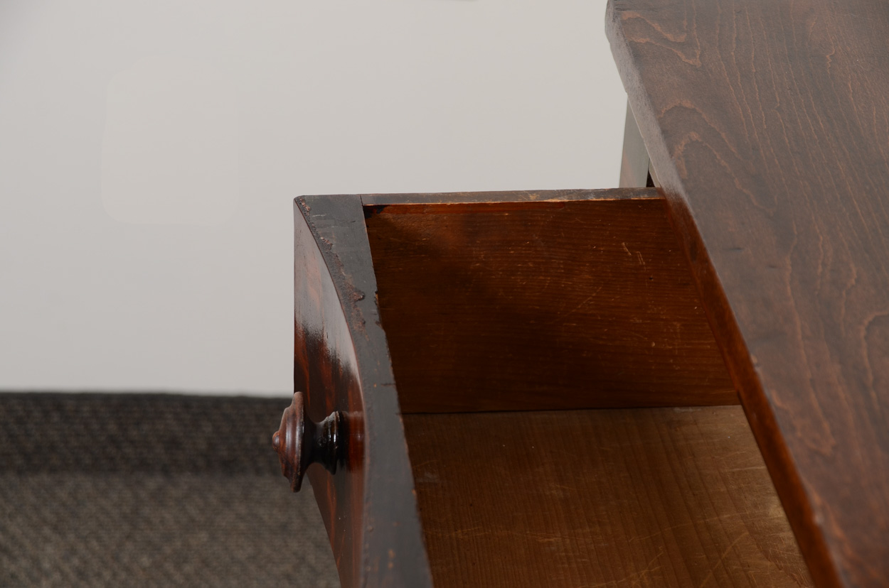 Antique Empire Flame Mahogany Dresser