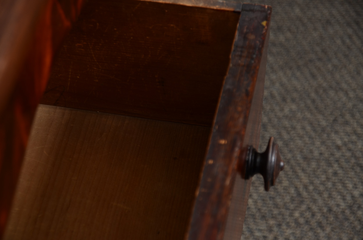 Antique Empire Flame Mahogany Dresser