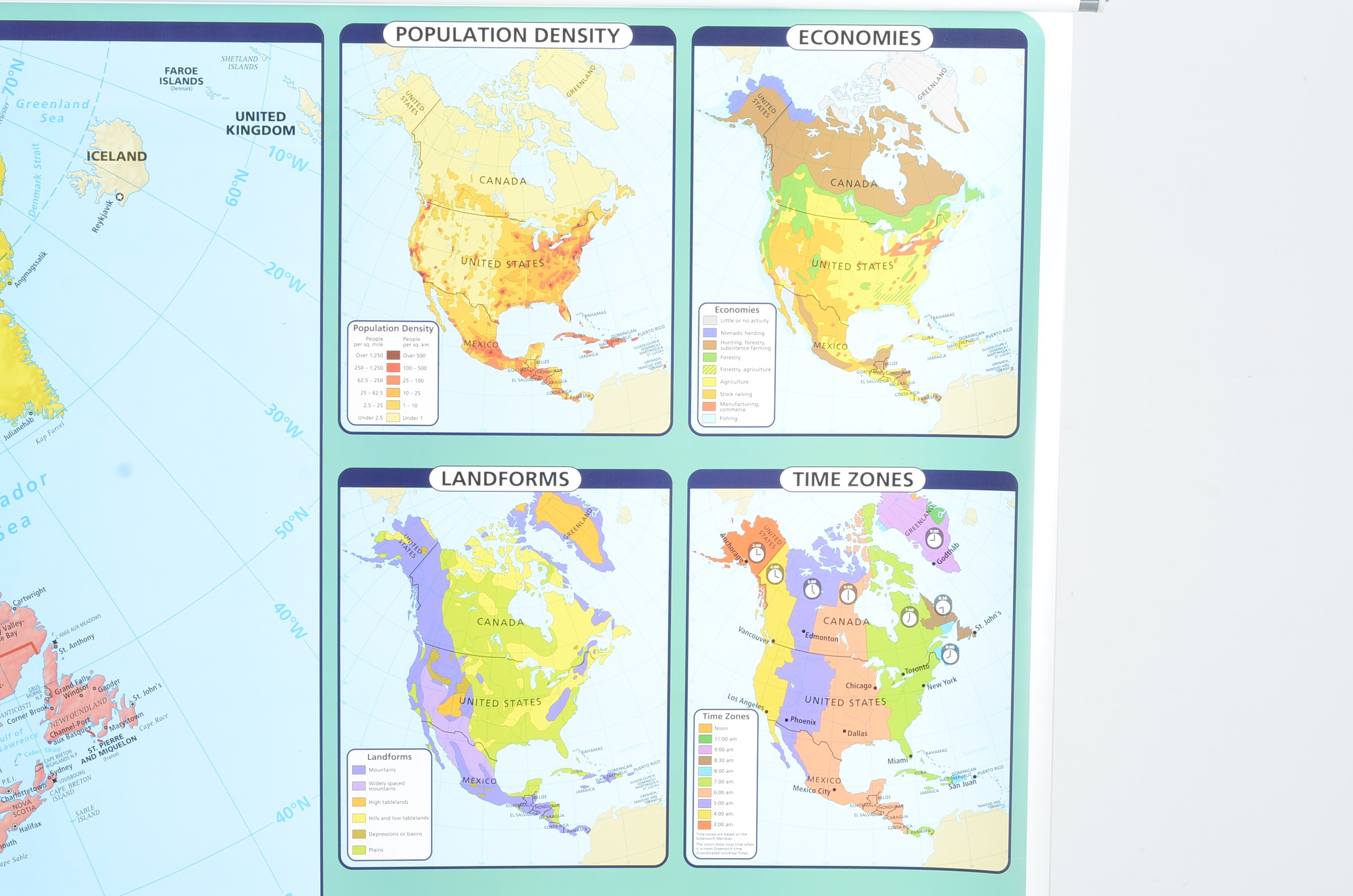 Rand McNally Pull Down School Map;North and South America