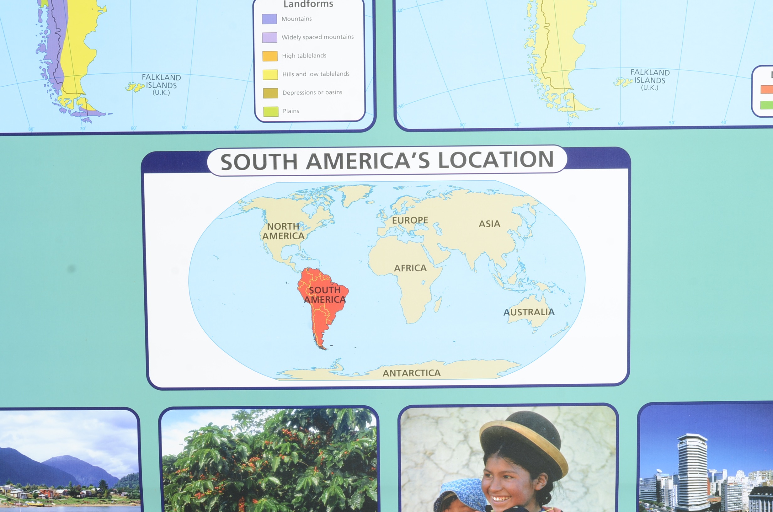 Rand McNally Pull Down School Map;North and South America