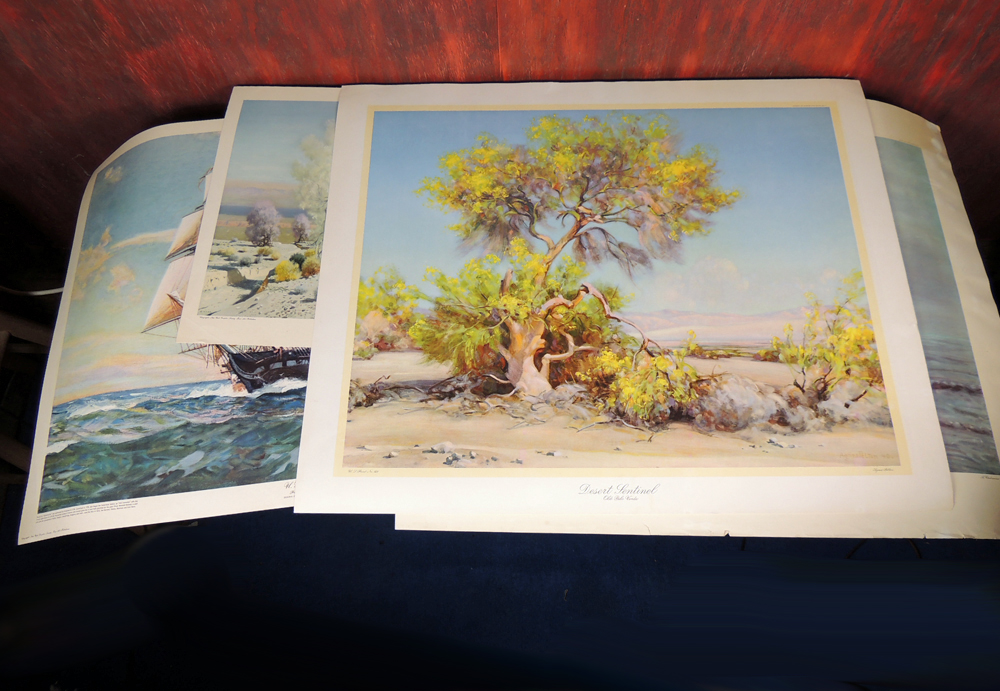 Desert and Ocean Unframed Lithograph Collection