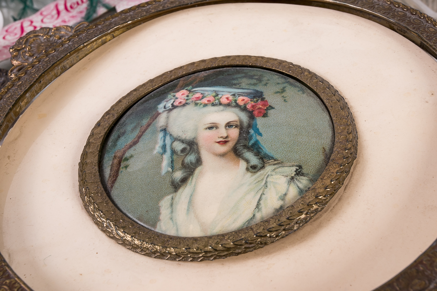 Feather Pens and Brass-Toned Bowl