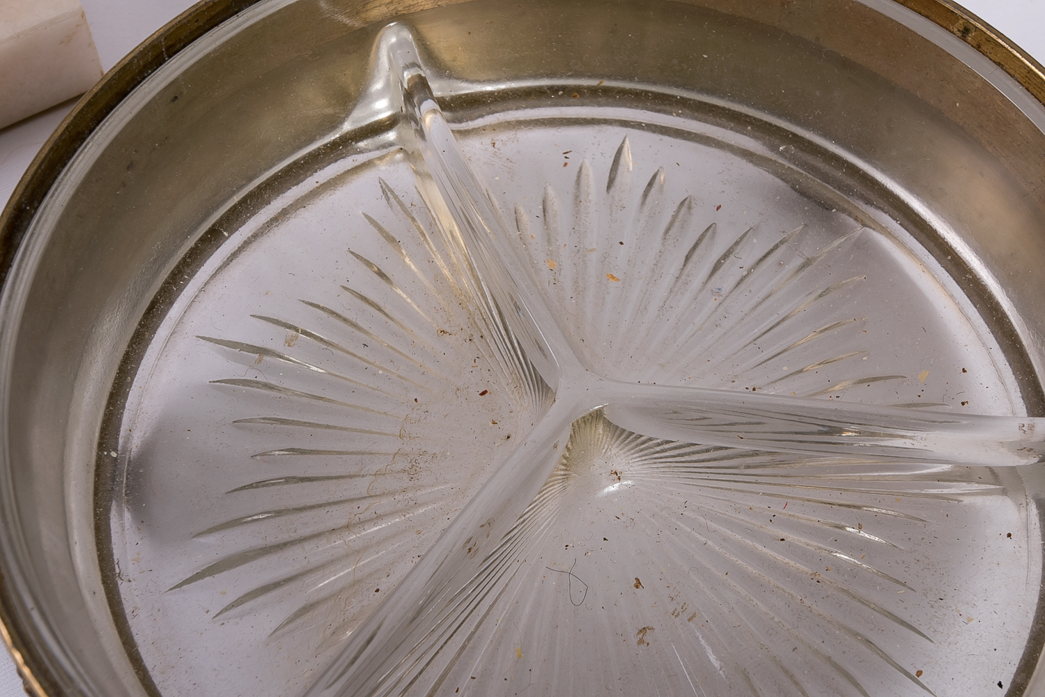 Feather Pens and Brass-Toned Bowl