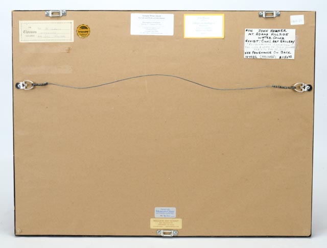 "Hillside with Buildings #1" by John Hauser Original Watercolor