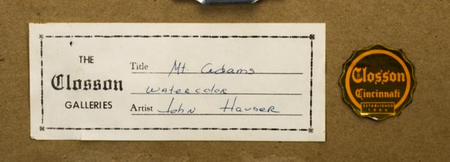 "Hillside with Buildings #1" by John Hauser Original Watercolor