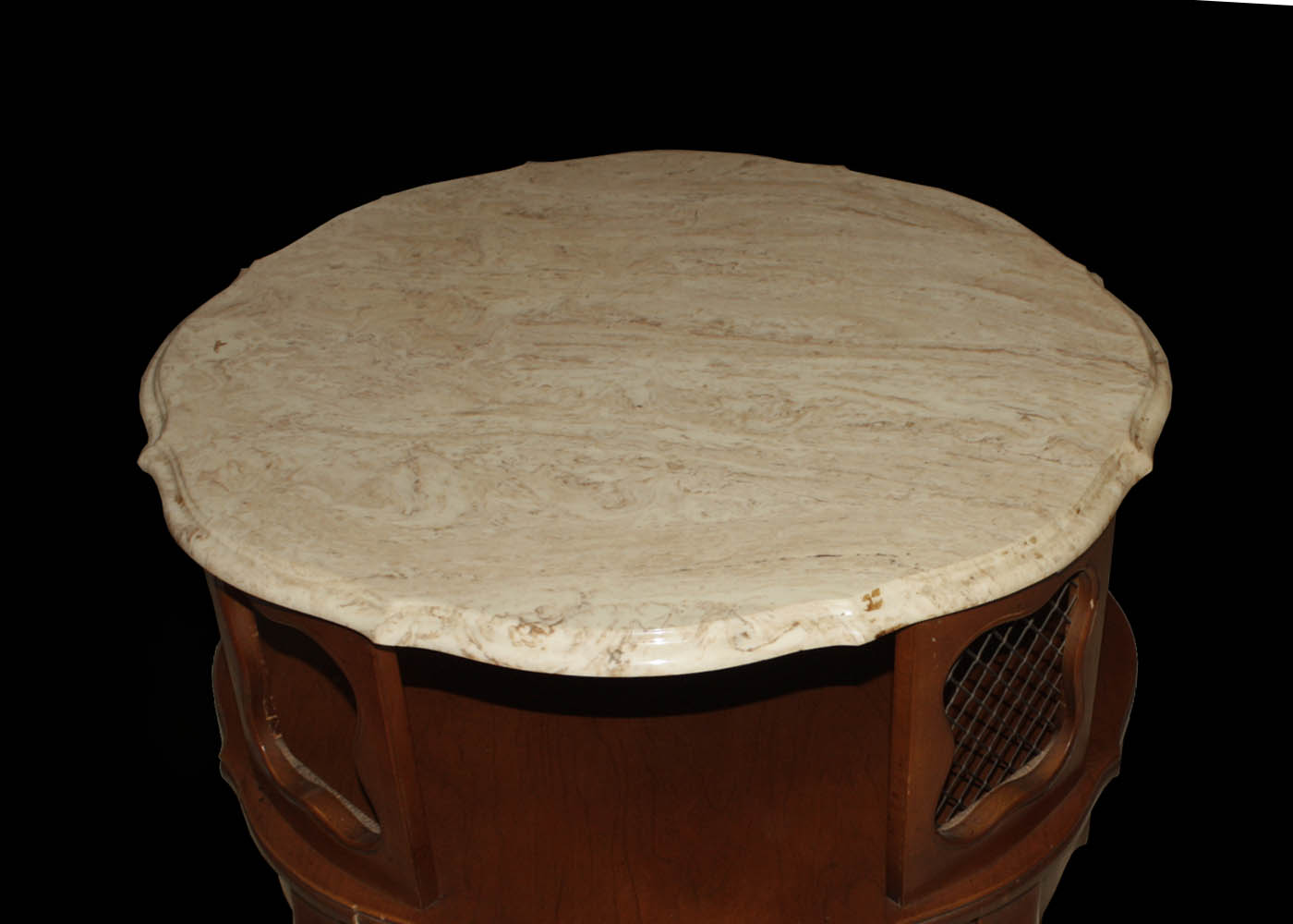 Vintage French Country Style Mahogany Accent Table