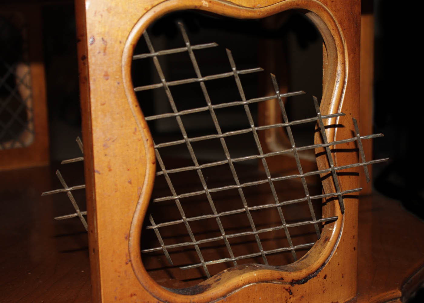 Vintage French Country Style Mahogany Accent Table