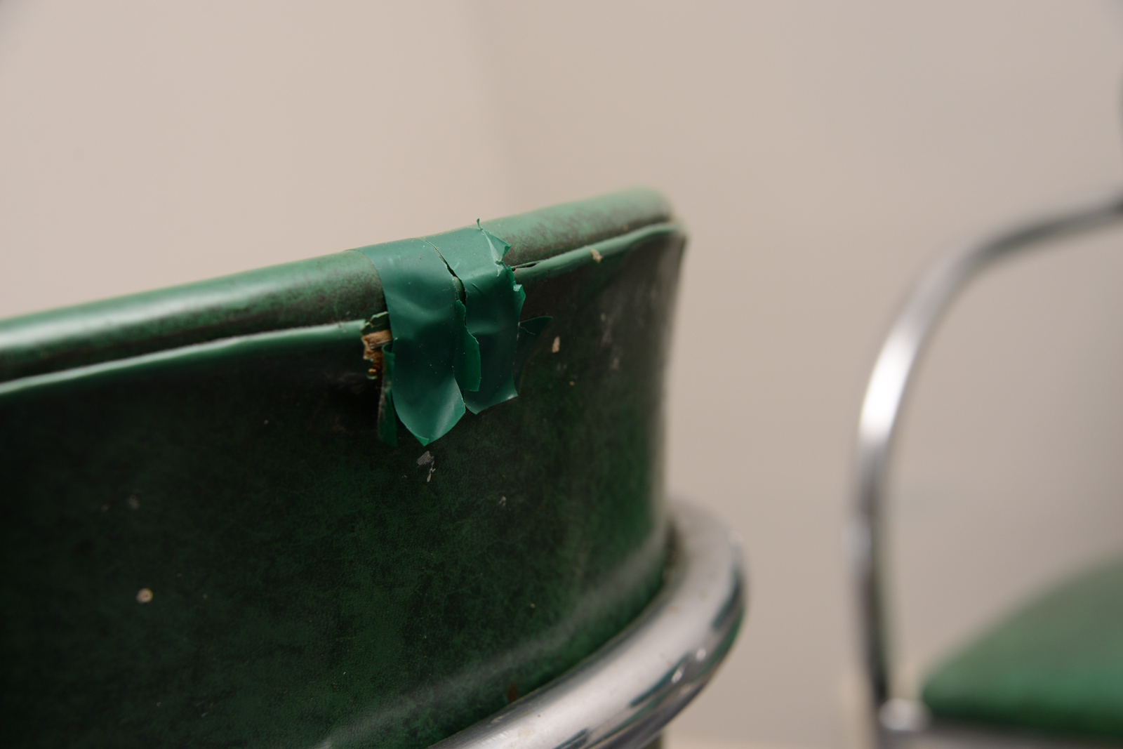 Four Art Deco Style Chrome Chairs