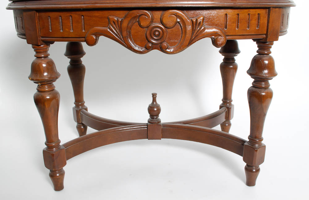 Vintage Glass Tray Top and Coffee Table