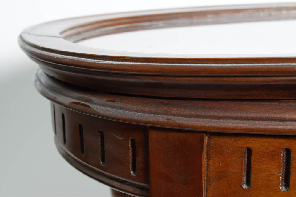 Vintage Glass Tray Top and Coffee Table