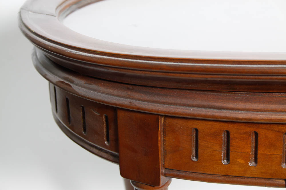 Vintage Glass Tray Top and Coffee Table