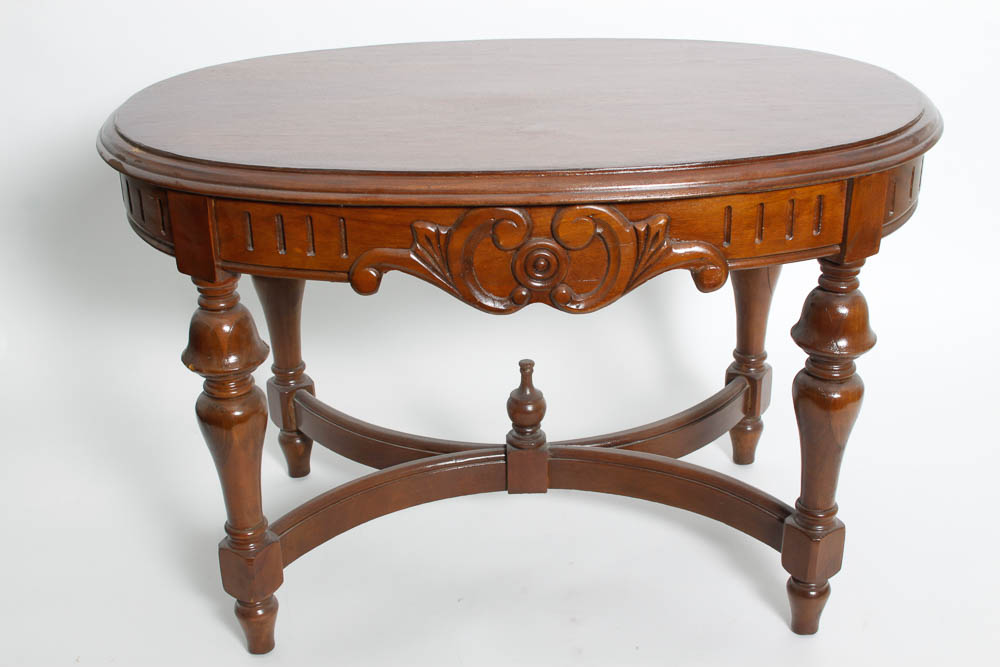 Vintage Glass Tray Top and Coffee Table