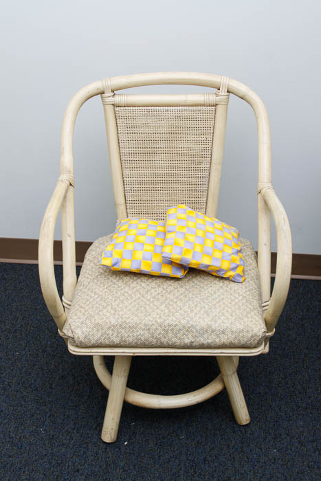 Vintage Rattan Table and Chair Set
