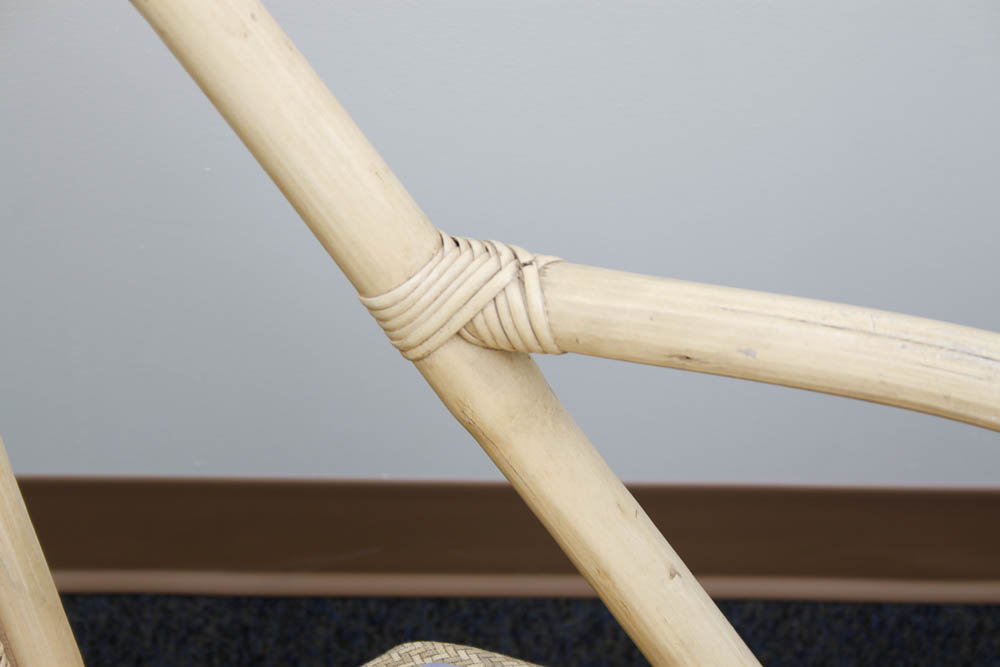 Vintage Rattan Table and Chair Set