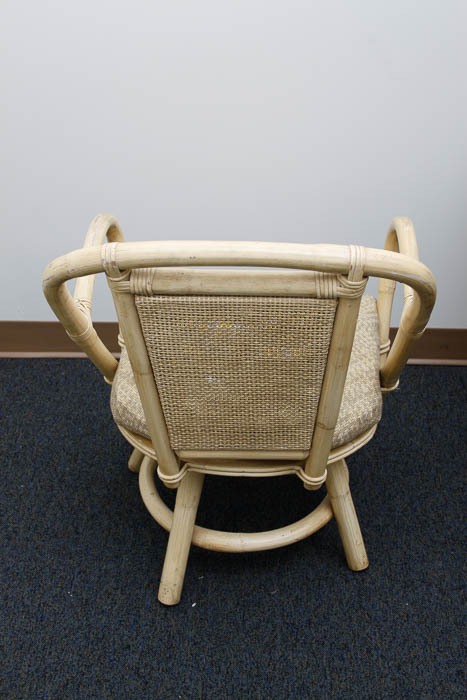 Vintage Rattan Table and Chair Set