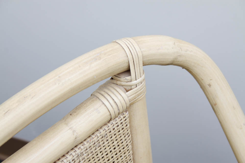 Vintage Rattan Table and Chair Set