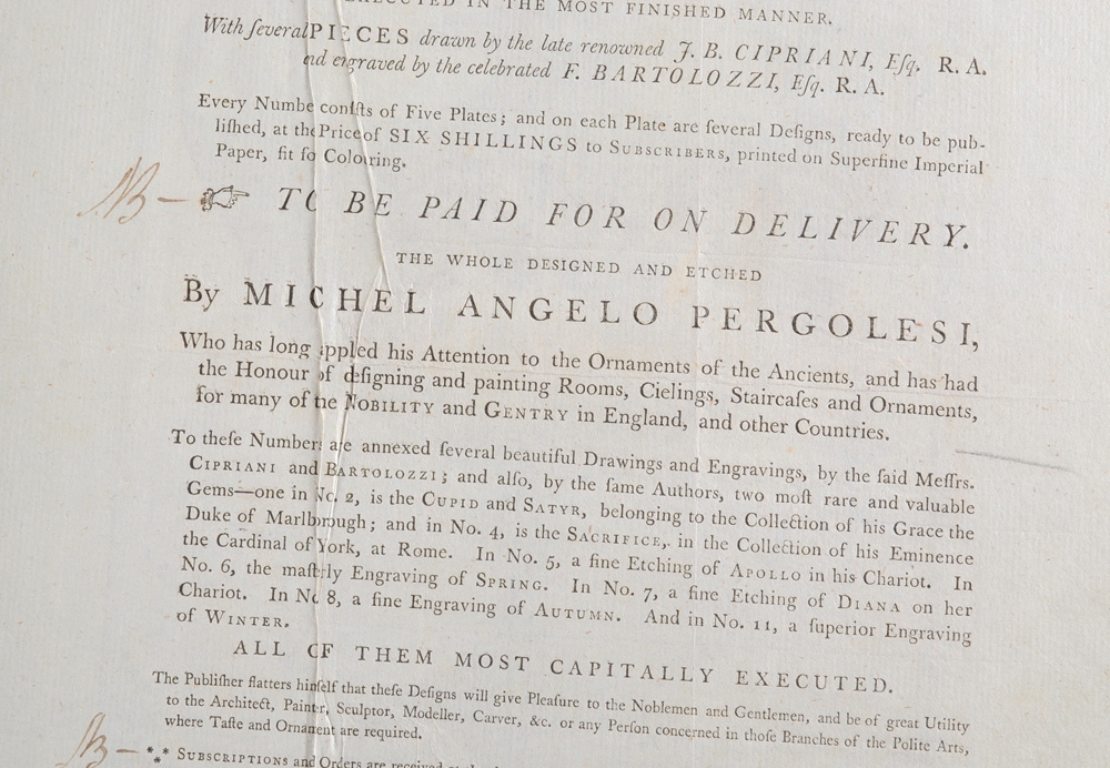 1791 "Pergolesi Ornamental Designs"