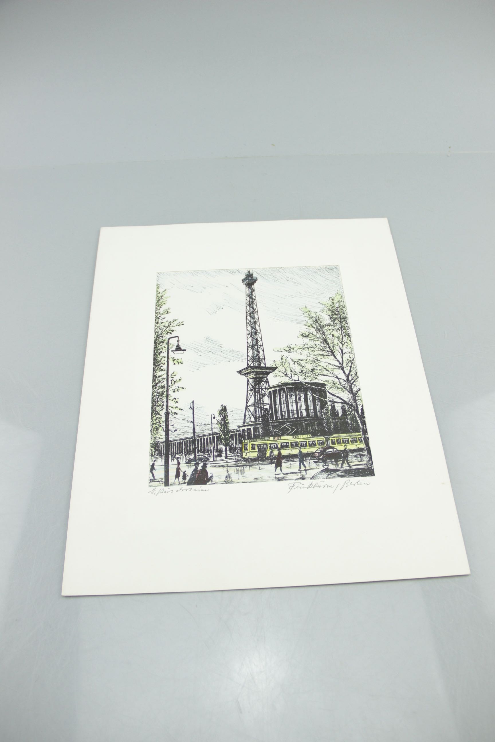 Group of Seven Hand-Tinted Engravings by Erhard Kirschstein