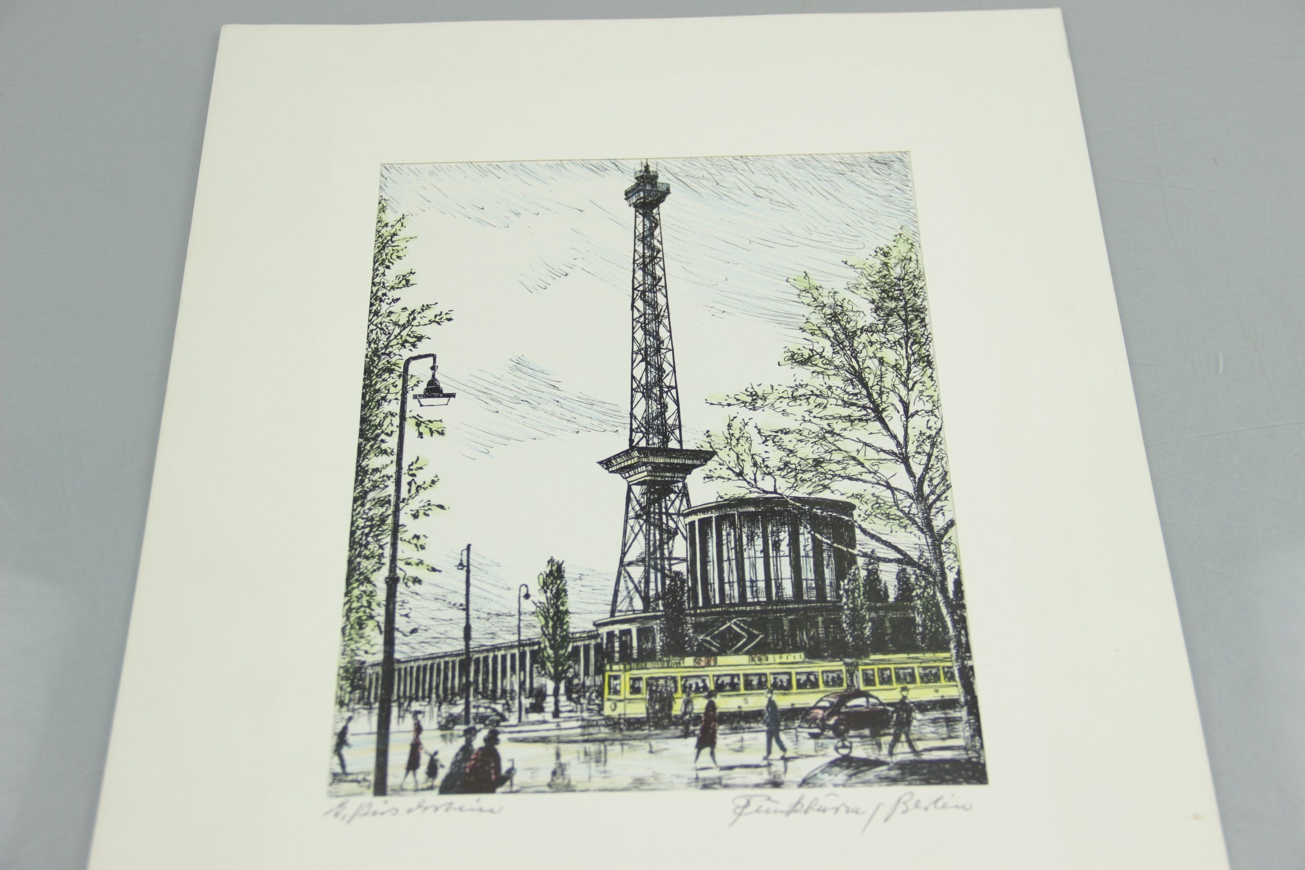 Group of Seven Hand-Tinted Engravings by Erhard Kirschstein