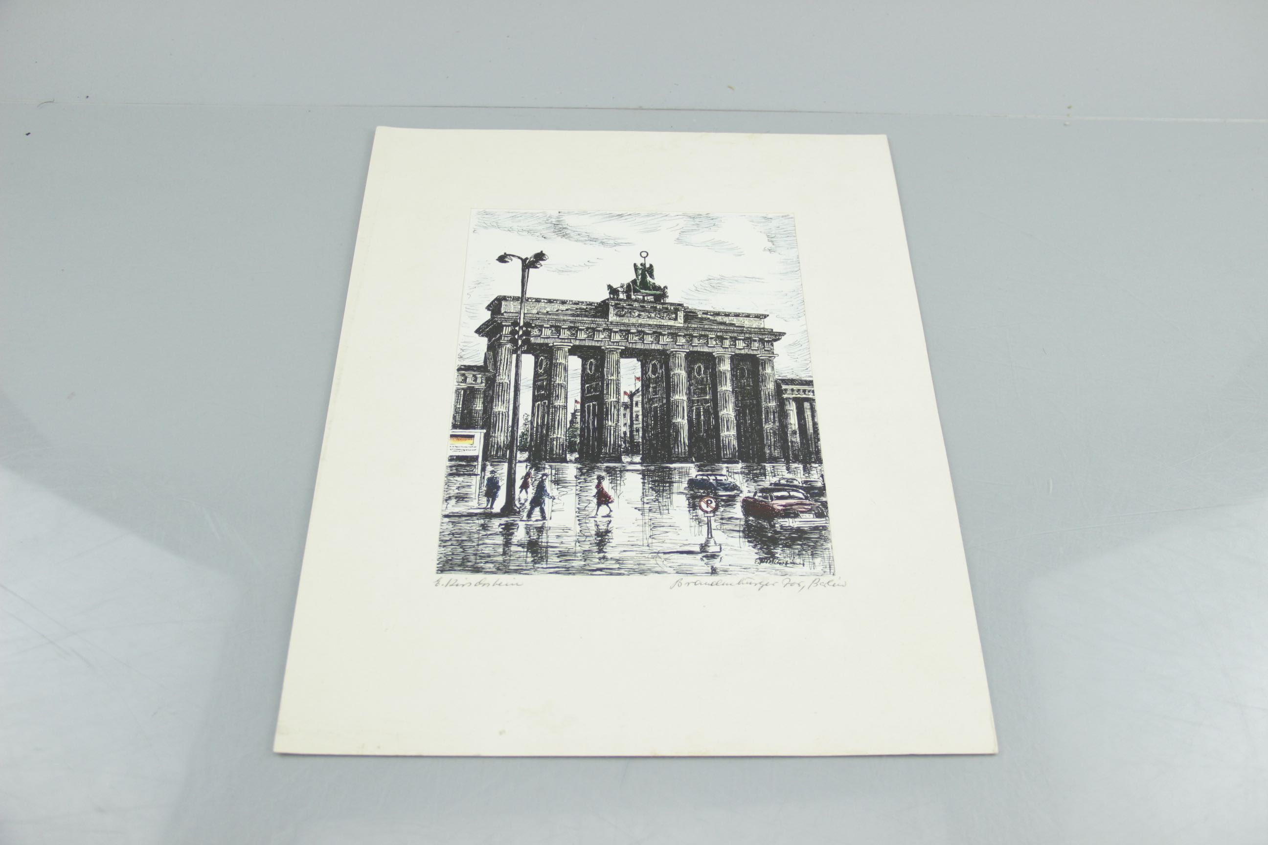 Group of Seven Hand-Tinted Engravings by Erhard Kirschstein