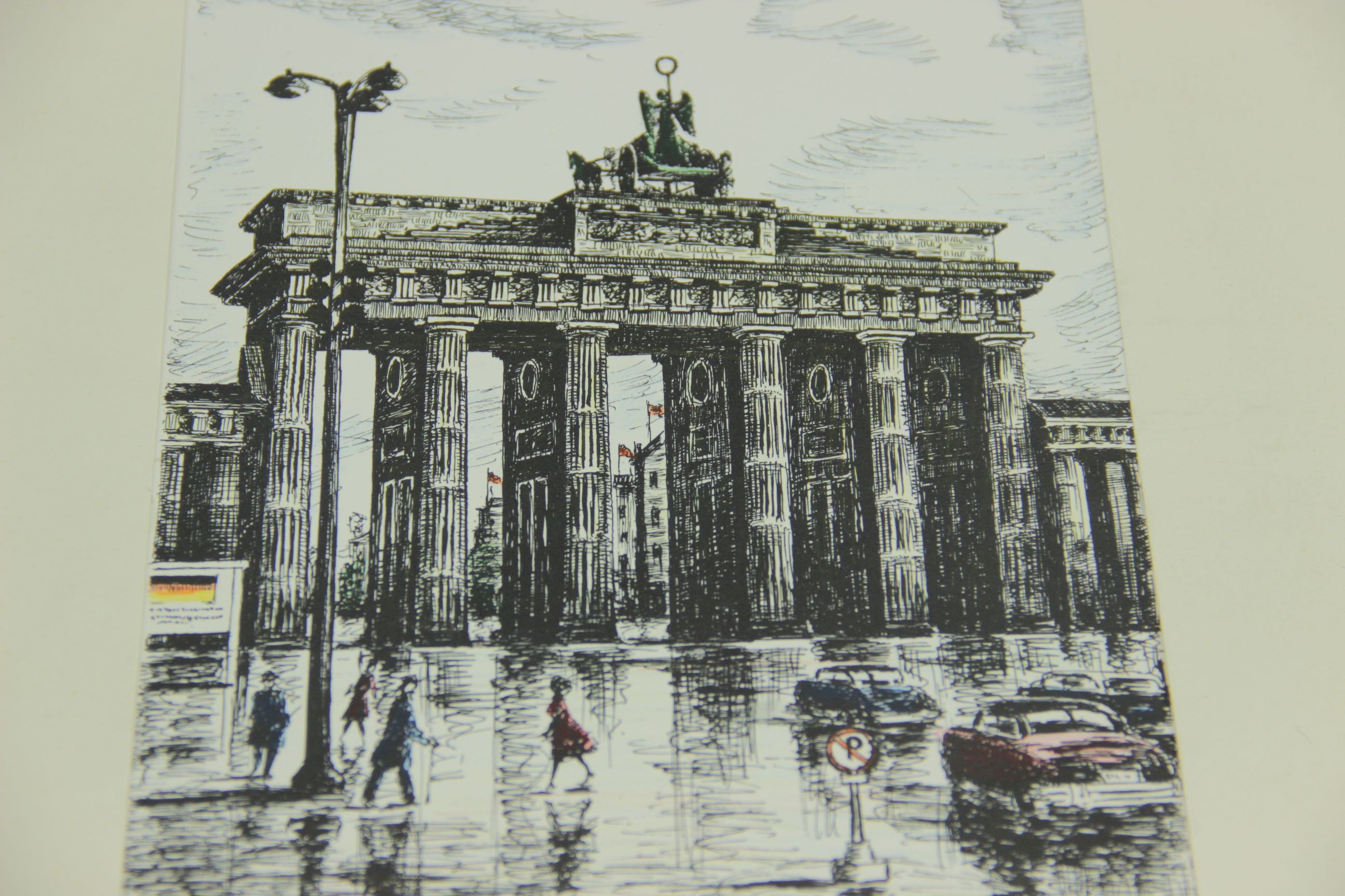 Group of Seven Hand-Tinted Engravings by Erhard Kirschstein