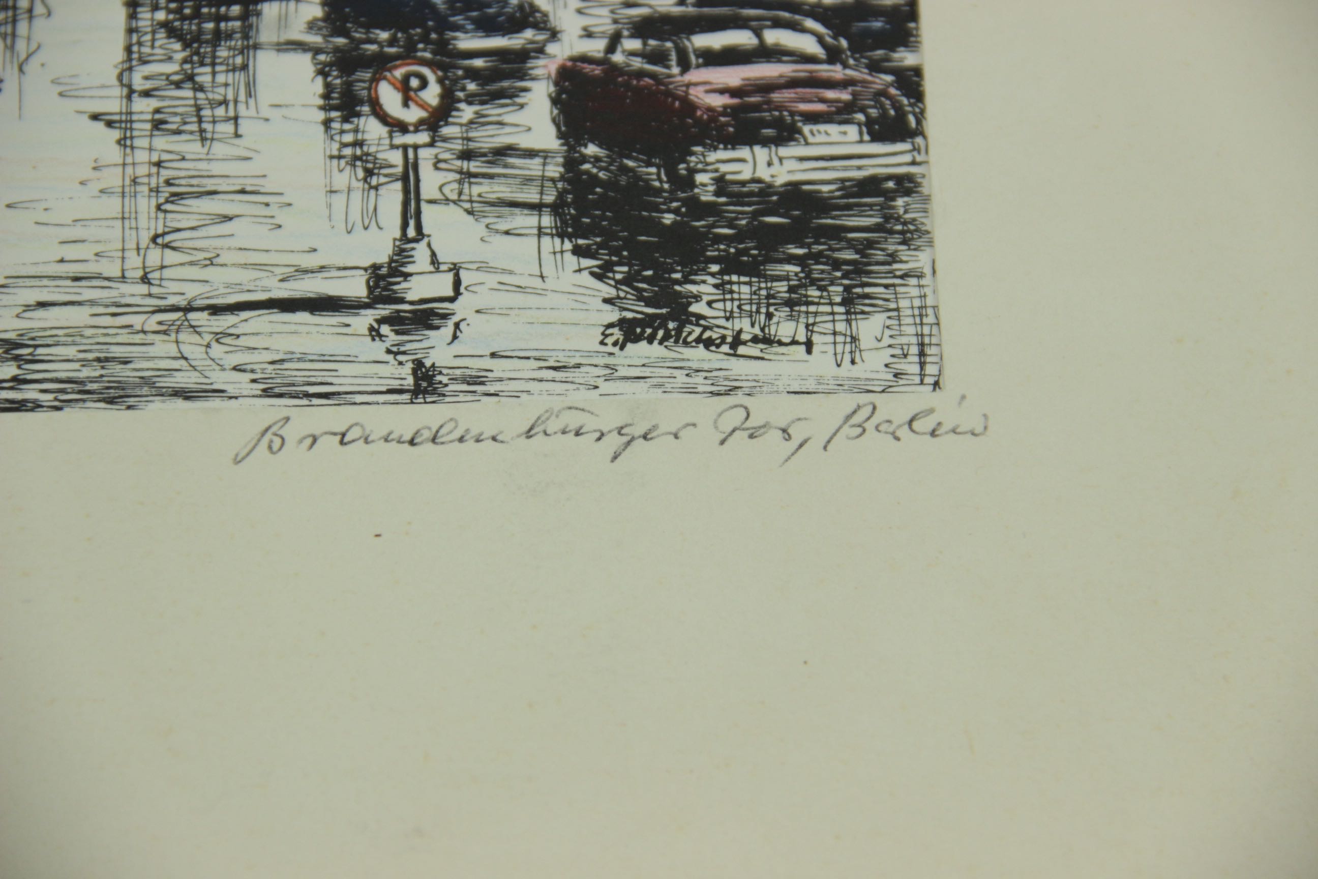 Group of Seven Hand-Tinted Engravings by Erhard Kirschstein