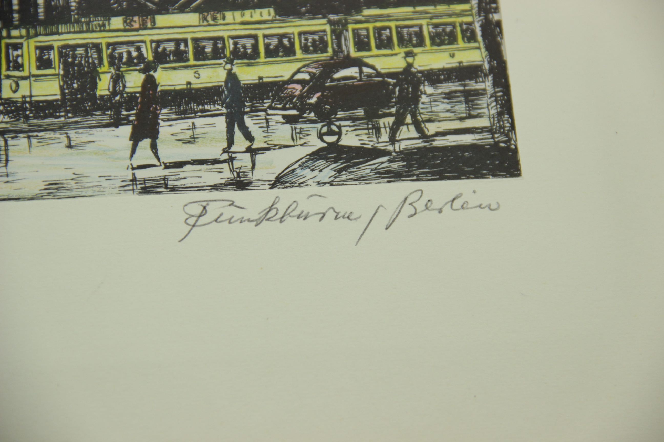 Group of Seven Hand-Tinted Engravings by Erhard Kirschstein