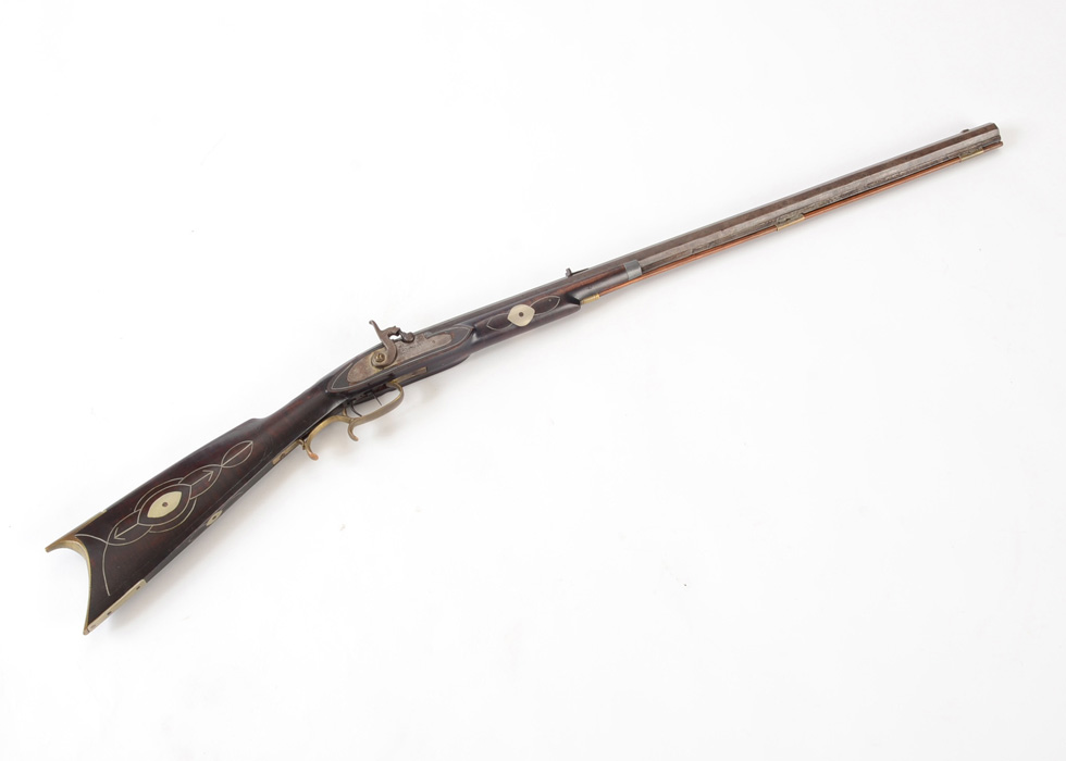 Rare Samuel Carper Signed and Numbered Half Stock Rifle