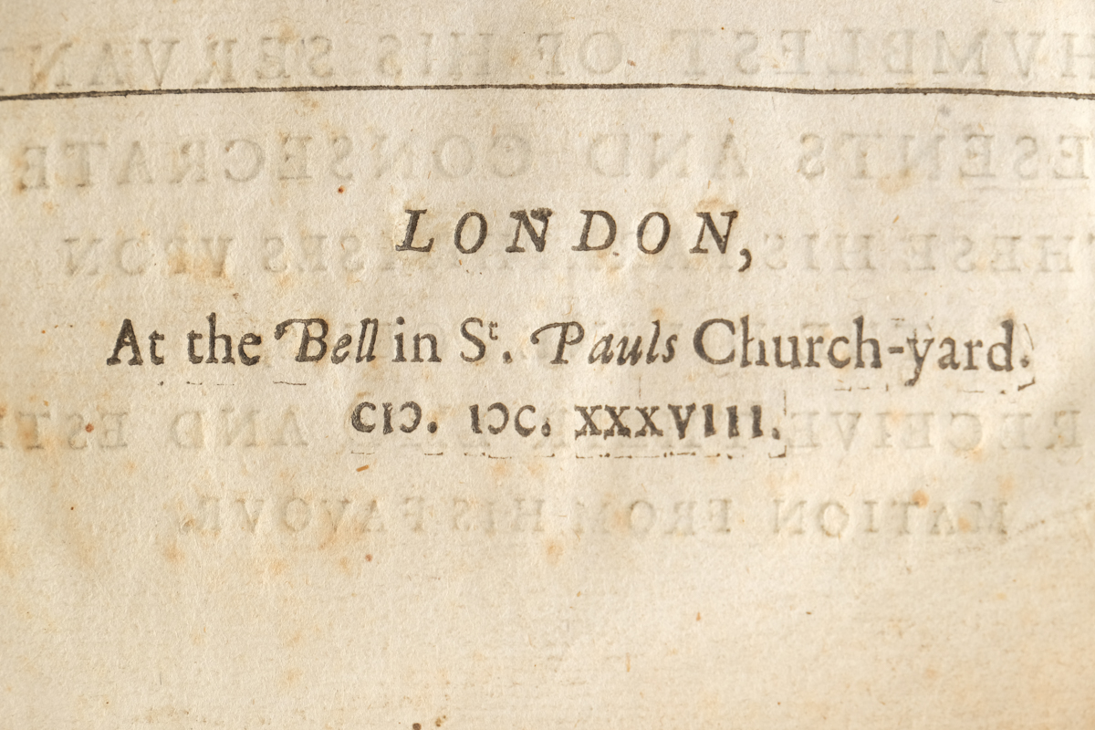 Rare 1638 "Paraphrase on the Divine Poems" by George Sandys